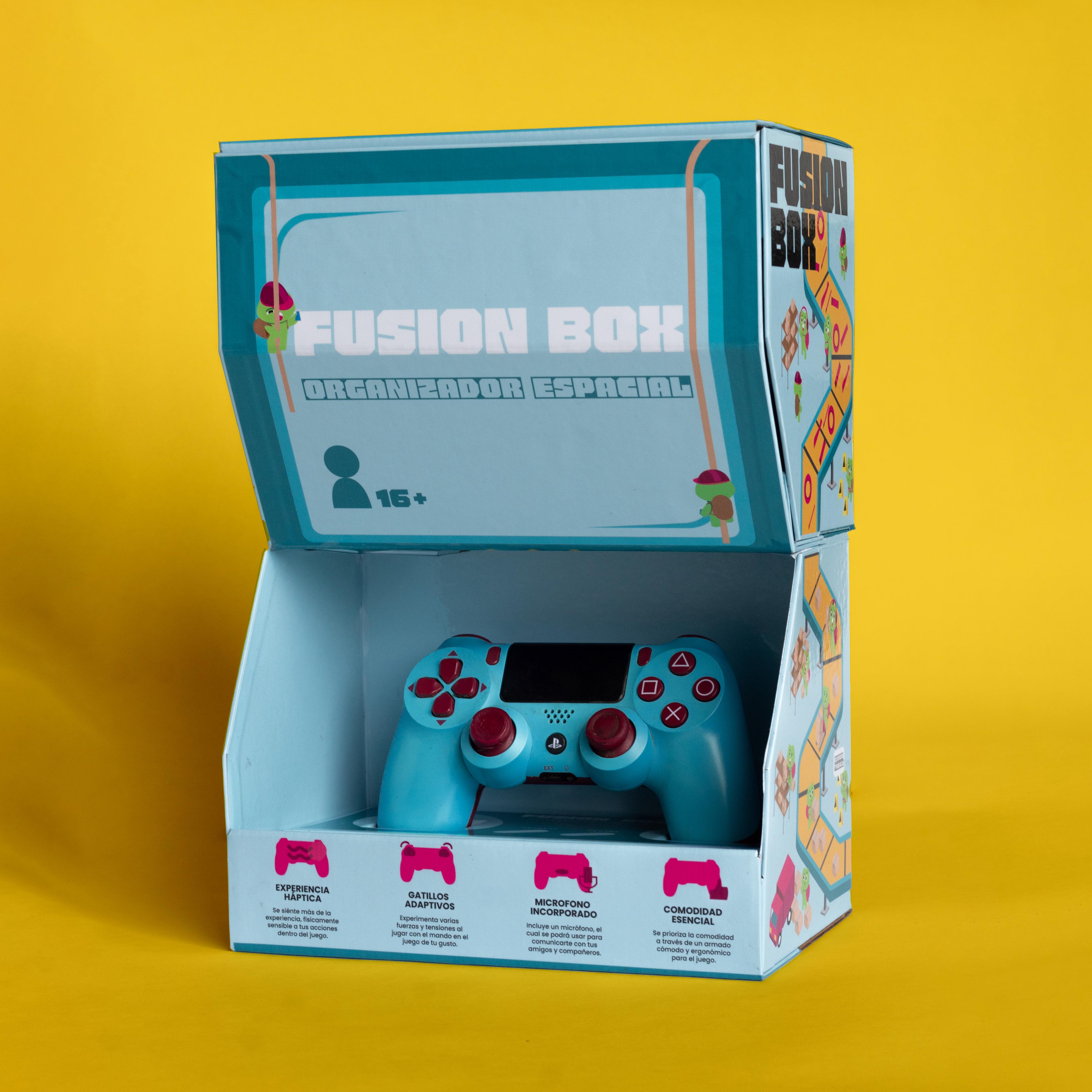 Fusion Box packaging illustration
